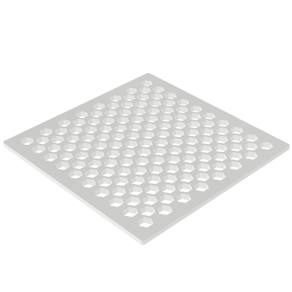 Newport Brass 6" Square Shower Drain in Matte White 233-607/52